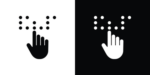 Braille icon Vector scalable graphics