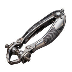 Close-up of a vintage, ornate metal instrument.