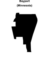 Bayport (Minnesota) blank outline map
