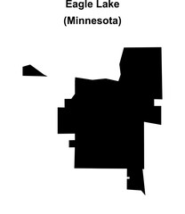 Eagle Lake (Minnesota) blank outline map