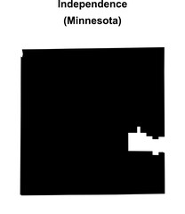 Independence (Minnesota) blank outline map