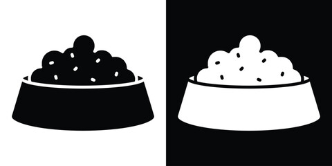 Dog feeding icon Vector scalable graphics