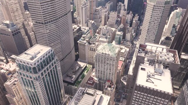 Aerial view of New York City's, Manhattan.
