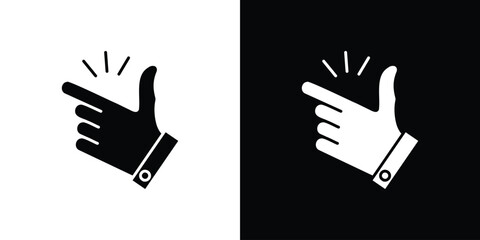 Finger snapping icon Vector scalable graphics
