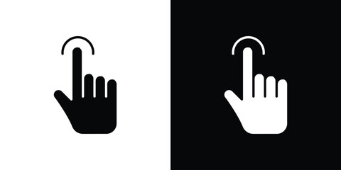 finger tap icon Vector scalable graphics