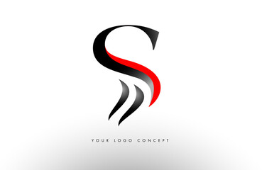 Elegant Letter S logo with curved lined and creative design vector. S icon Logo design