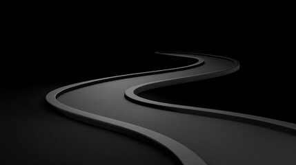 Black mark representing bold decision making in an artistic and conceptual visual.