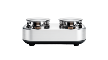 Modern Stove with Dual Burners on Transparent Background