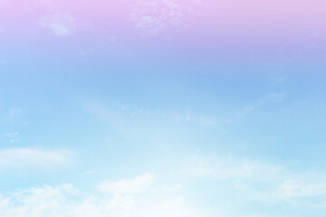 Sky and clouds in pastel tones.