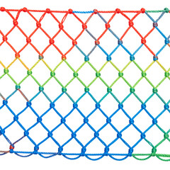 Fototapeta premium Colorful mesh pattern that showcases vibrant hues and intricate design.