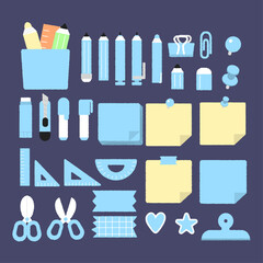 문구 필기구 일러스트 모음