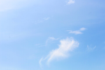 Bright blue sky and cloudy for graphic design or wallpaper.