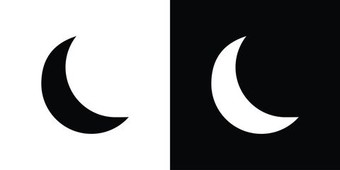 Obraz premium Moon icon Vector scalable graphics