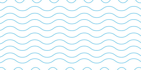 Wave blue lines pattern for background. Vector Illustration