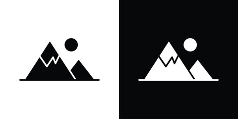 Mountain icon Vector scalable graphics