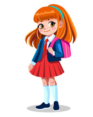 cute girl schoolgirl