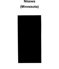 Nisswa (Minnesota) blank outline map