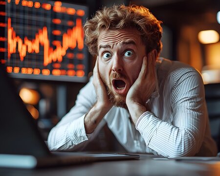 Panicked CEO watches company s value plummet - Powered by Adobe