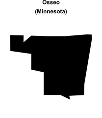 Osseo (Minnesota) blank outline map