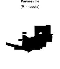 Paynesville (Minnesota) blank outline map
