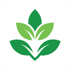 Natural Wellness Logo With Herbal Elements