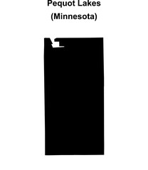 Pequot Lakes (Minnesota) blank outline map
