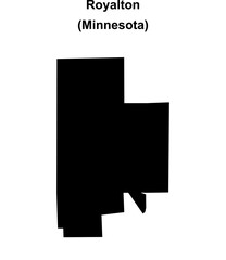 Royalton (Minnesota) blank outline map