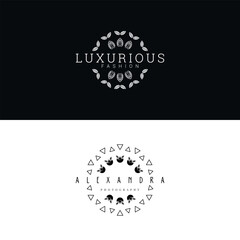Minimalist Circular Logo Designs for Fashion and Photography Branding