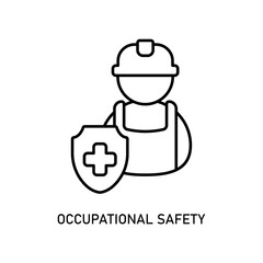 Icon a occupational safety, isolated against a clean background.