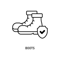 Icon a boots, isolated against a clean background.