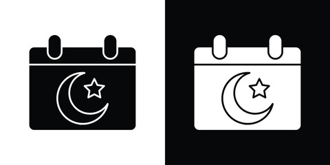 Ramadan calendar icon Vector scalable graphics