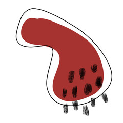 Aesthetic red blobs 9