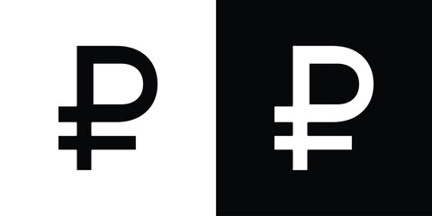 Obraz premium Ruble icon Vector scalable graphics