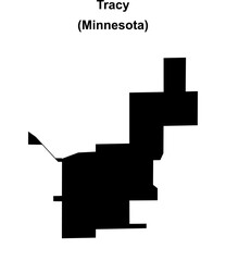 Tracy (Minnesota) blank outline map