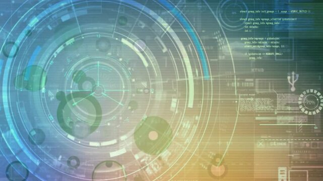 abstract technology background with binary code