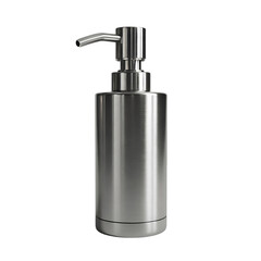 Obraz premium Polished stainless steel pump dispenser.