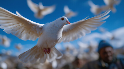 Veterans Release Doves at Parade in Remembrance of Sacrifice