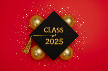class of 2025 with red background