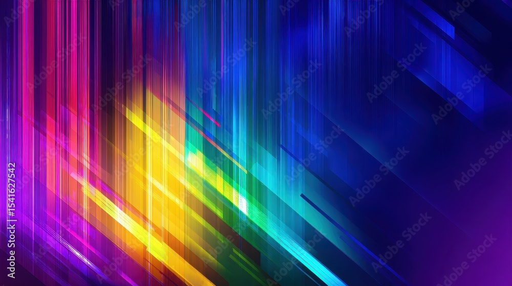 Poster vibrant abstract background with colorful diagonal lines creating a dynamic and energetic feel