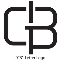 Fototapeta premium CB logo, CB monogram, letter CB, typography logo, initials logo, modern logo design, minimalist logo, CB branding, business logo, creative monogram, CB identity, custom logo template, simple logo, CB 