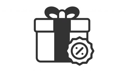 animated discount icon. Perfect for website, digital, online, computer, animation, technology, internet, retail, store, marketing, website, commerce, web, shop, delivery, market, network