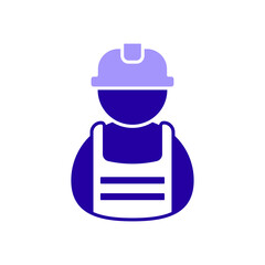 Icon a work safety, isolated against a clean background.