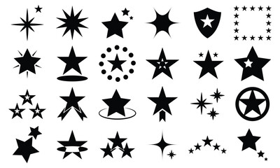 Star Vector icon.   star shapes . Pictograms and infographics for mobile apps. vector illustration.