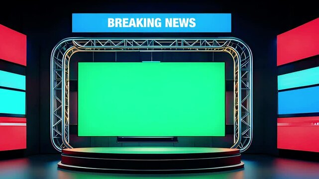 Vintage television with red and green screen, a classic technology icon and display element