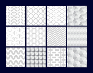 Floral Pattern Decorative Textile Fabric Template &ndash; Fashioned Seamless Botanical Backgrounds Collection with Flowers, Leaves, and Buds for Fabric Design, Wallpaper, Wrapping Paper, and Surface Decorat