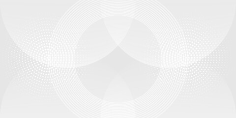 Abstract grey background with dynamic circle lines. vector illustration
