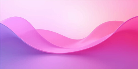 Abstract pink and purple waves create a flowing, artistic background design
