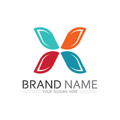 Bold X Icon Vector Logo for Technology Startup and Business Identity