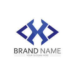 Obraz premium Logo of X for Business, Web, and Company Identity