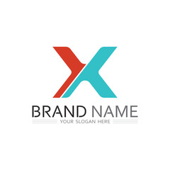 Creative X Letter Vector Logo for Startup, Branding, and Web Solutions